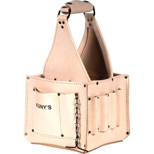 Electrical & Maintenance Tool Pouches, Leather, 17 Pockets, Beige Absolute Business Supply