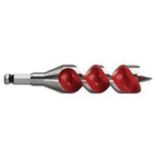 Ship Auger Drill Bit, 1-3/8" Diameter, 4" Flute, 7/16" Hex Shank Absolute Business Supply
