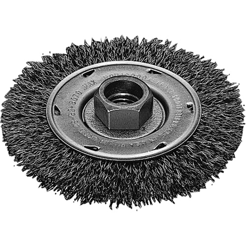 Twist Know Wire Wheel, 4" Dia., 0.02" Fill, 5/8"-11 Arbor, Stainless Steel Absolute Business Supply