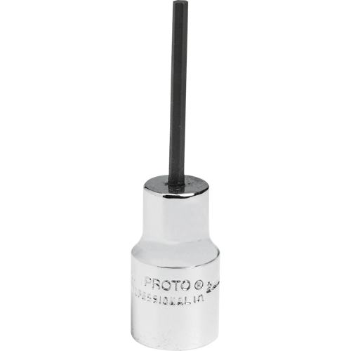 Standard Bit Socket, Hex, 2.5 mm x 1-7/8" L, 1/4" Drive Absolute Business Supply