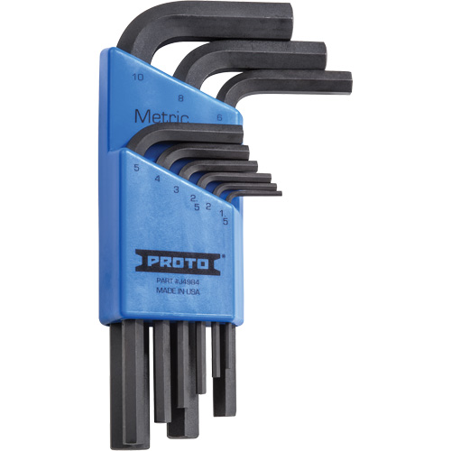 Short-Arm Hex Key Set, 9 Pcs., Metric Absolute Business Supply