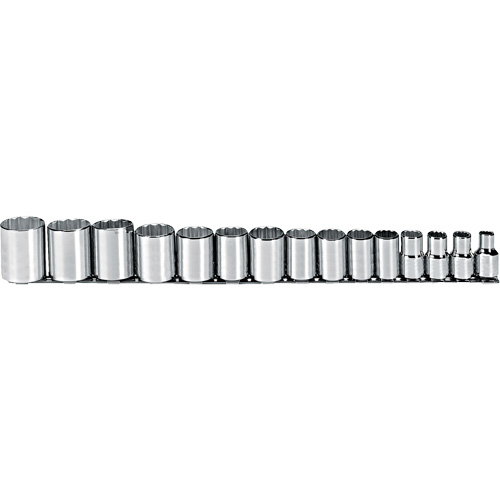 Jeu de douilles, 15 Mcx, Prise de 1/2" Absolute Business Supply