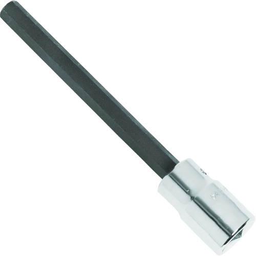 Extra-Long Bit Socket, Hex, 1/4" x 4-5/8" L, 1/2" Square Drive Drive Absolute Business Supply