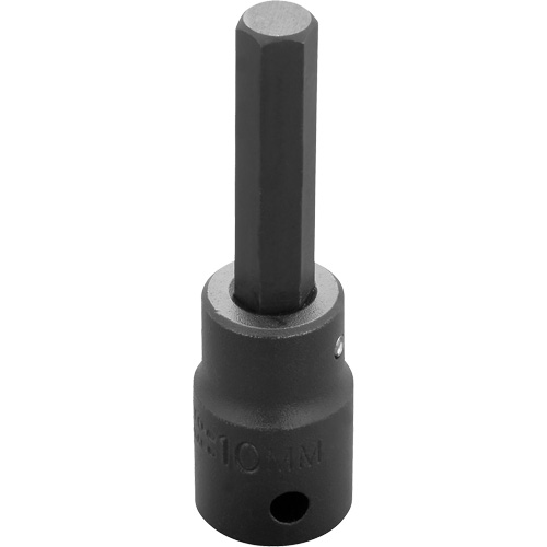 Socket Bit, Hex, 10 mm x 3-1/4" L, 1/2" Drive Absolute Business Supply