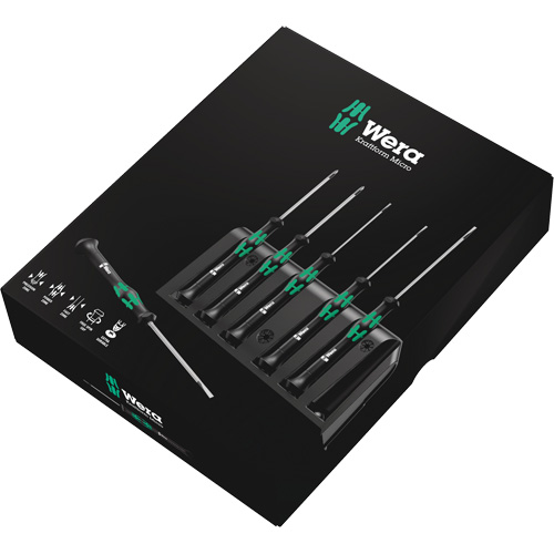 Jeu de tournevis s&eacute;rie Micro avec support, 6 mcx Absolute Business Supply