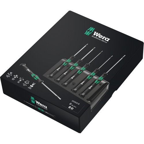 Jeu de tournevis s&eacute;rie Micro avec support, 6 mcx Absolute Business Supply