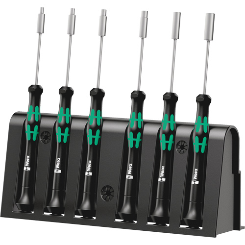 Micro Series Nut Driver Set, 6, Non Magnetic, Metric Absolute Business Supply