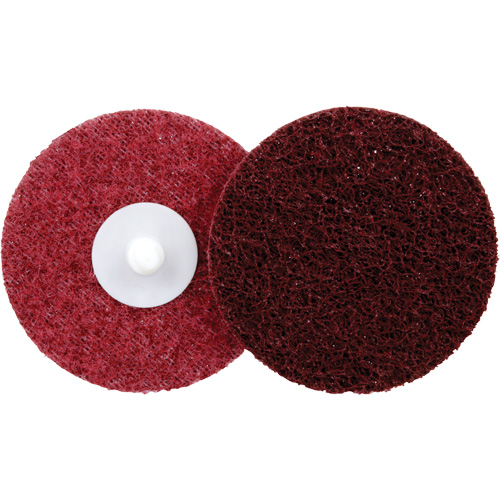 Disque de conditionnement de surface &agrave; remplacement rapide Standard Abrasives, 3" dia., Grain Moyen, Oxyde d'aluminium Absolute Business Supply