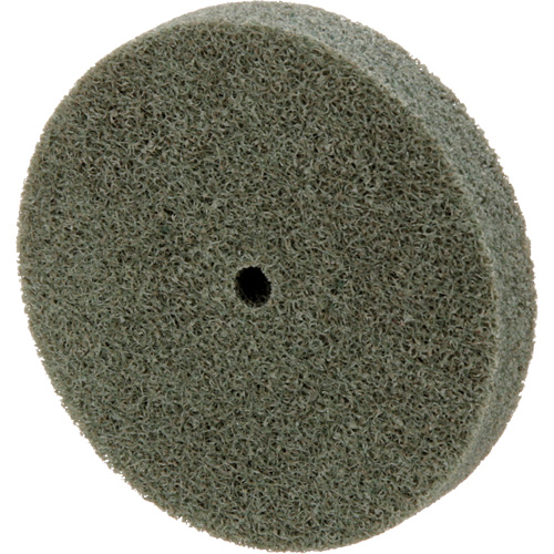 Meule homog&egrave;ne &agrave; faible densit&eacute; de s&eacute;rie 500 Standard Abrasives, 3" x 1/2", Arbre de 1/4", Grain de Moyen, Oxyde d'aluminium Absolute Business Supply