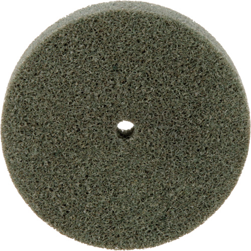 Meule homog&egrave;ne &agrave; faible densit&eacute; de s&eacute;rie 500 Standard Abrasives, 3" x 1/2", Arbre de 1/4", Grain de Moyen, Oxyde d'aluminium Absolute Business Supply