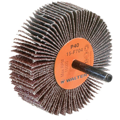 Roue &agrave; lamelles COOLCUT, Oxyde d'aluminium, Grain 40, 3" x 1" x 1/4" Absolute Business Supply