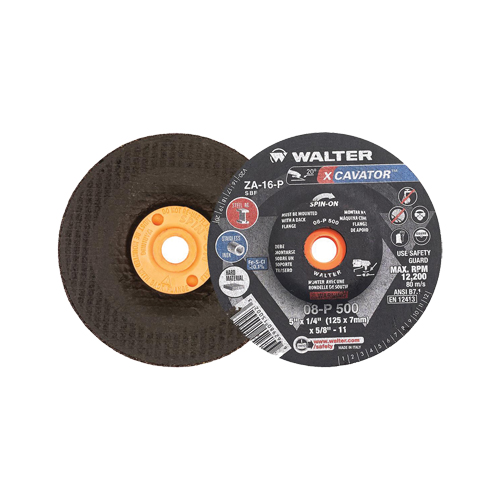XCAVATOR Grinding Wheel, 5" x 1/4", 5/8"-11 Arbor, Zirconium, Type 27/27S Absolute Business Supply