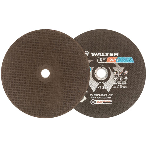 Zip+Xtra Heavy-Duty Cut-Off Wheel, 9" x 3/32", 7/8" Arbor, Type 1, Aluminum Oxide, 6600 RPM Absolute Business Supply