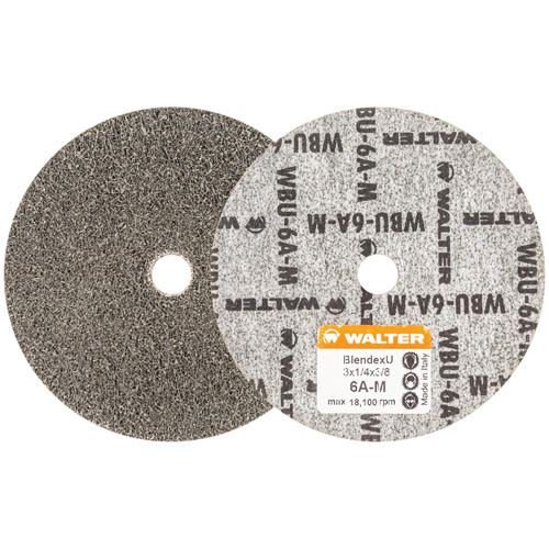 Blendex U Finishing Wheel, 3" Dia., 6AM Grit, Silicon Carbide Absolute Business Supply