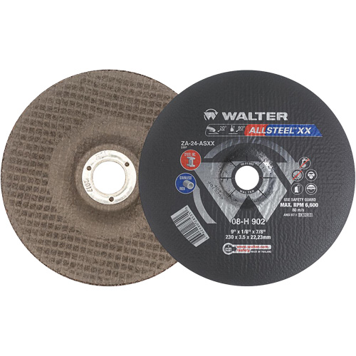 ALLSTEEL XX Depressed Centre Grinding Wheels, 9" x 1/8", 7/8" Arbor, Type 27 Absolute Business Supply