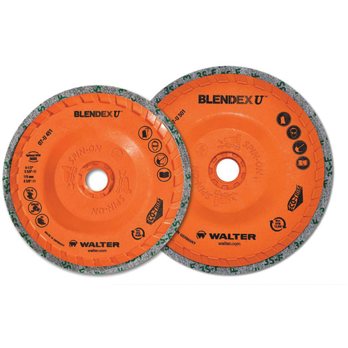 Blendex U Finishing Cup Disc, 4-1/2" Dia., Fine Grit, Silicon Carbide Absolute Business Supply