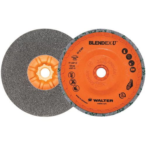 Blendex U Finishing Cup Disc, 5" Dia., Fine Grit, Silicon Carbide Absolute Business Supply