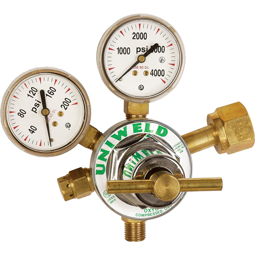 Medium-Duty Single Stage Regulator, Oxygen, CGA540 Inlet Absolute Business Supply