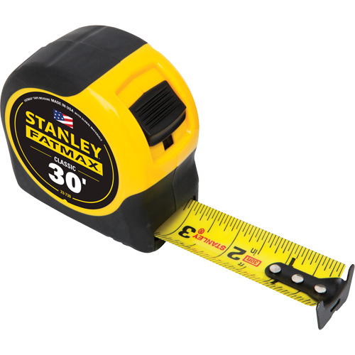 FatMax&reg; Classic Tape Measure, 1-1/4" x 30', Imperial Graduations Absolute Business Supply