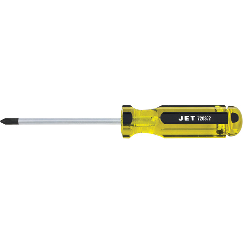 Phillips Jumbo Handle Screwdriver, #2, 4" L, Plastic/Steel/Aluminium/Wood/Cushion Grip/Magnetic/ESD-Safe Handle Absolute Business Supply
