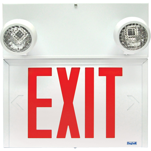 Stella Combination Signs - Exit, LED, Hardwired, 12-1/8" L x 12-1/2" W, English Absolute Business Supply