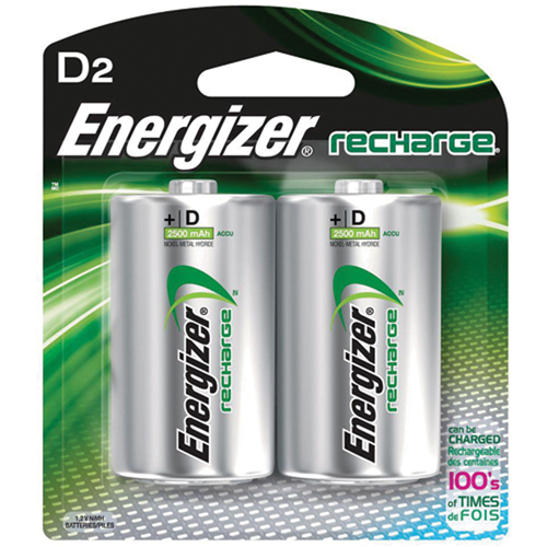 Rechargeable NiMH Batteries, D, 1.2 V Absolute Business Supply