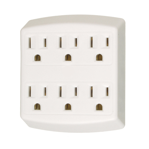 Adaptateurs, 6 Prise(s), 15 A, 1875 W, 125 Absolute Business Supply