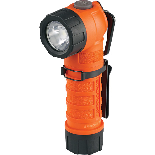 PolyTac&reg; 90 X Right Angle Flashlight, LED, CR123A Batteries, Polymer Absolute Business Supply