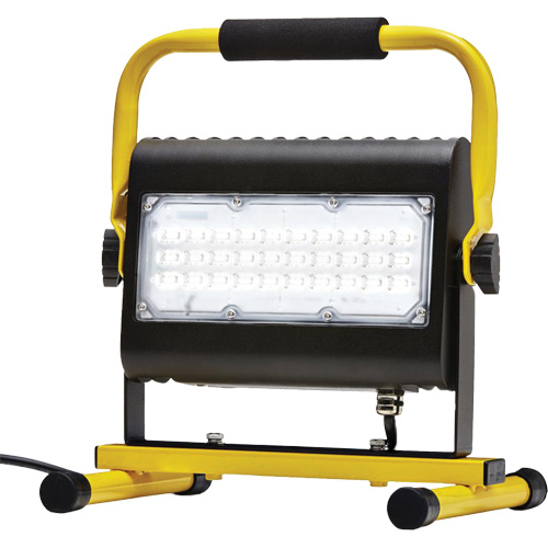 Flood Light, LED, 50 W, 4800 Lumens, Aluminum Housing Absolute Business Supply
