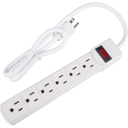 Limiteur de surtension, 6 Prises, 200 J, 1875 W, Cordon 3' Absolute Business Supply