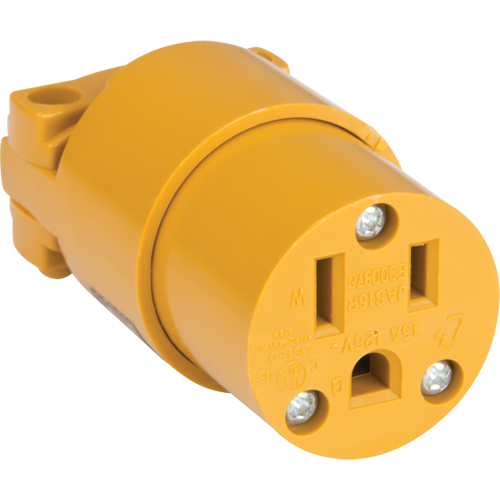 Connecteur de mise &agrave; la terre en PVC, 5-15R, Plastique Absolute Business Supply