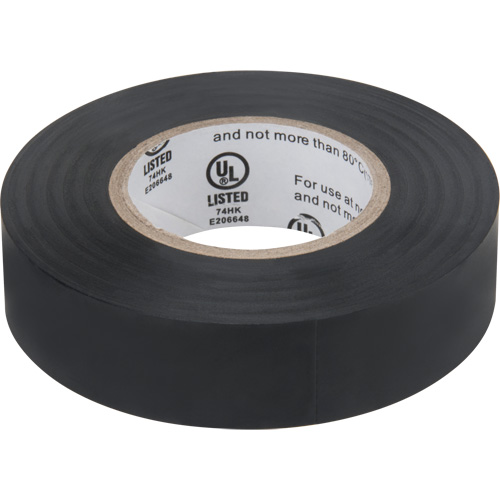 Ruban isolant, 19 mm (3/4") x 18 m (60'), Noir, 7 mils Absolute Business Supply