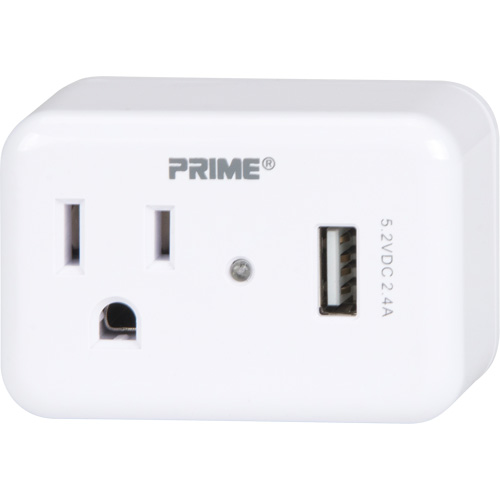 Chargeur USB Prime avec protection contre la surtension Absolute Business Supply