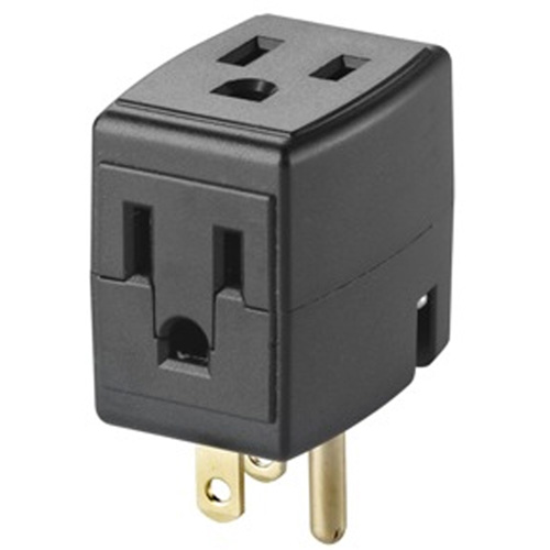 Grounded Triple Cube, 3 Outlet(s), None, 15 Amps, 1875 W, 125 V Absolute Business Supply