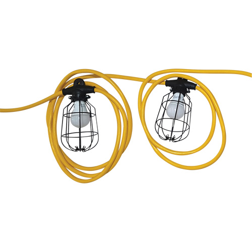Chaînes de lumi&egrave;res DEL, 5 Lumi&egrave;res, 600" lo, Boîtier en M&eacute;tal Absolute Business Supply
