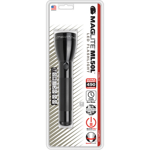 Lampe de poche, DEL, 490 lumens, Piles C Absolute Business Supply