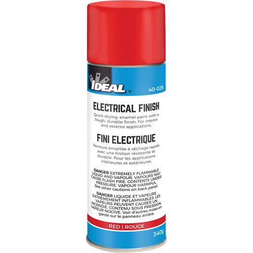 Peinture-&eacute;mail &agrave; s&eacute;chage rapide pour fini isolant, Canette a&eacute;rosol, Rouge Absolute Business Supply