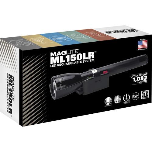ML150LR(X) Fast-Charging Flashlight, LED, 1082 Lumens, Rechargeable Batteries Absolute Business Supply