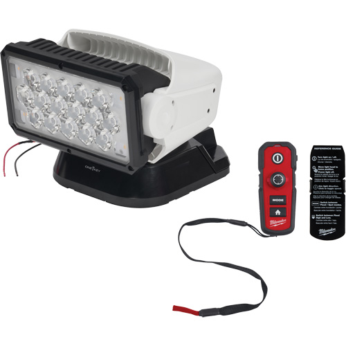 Utility Remote Control Search Light, LED, 4250 Lumens Absolute Business Supply