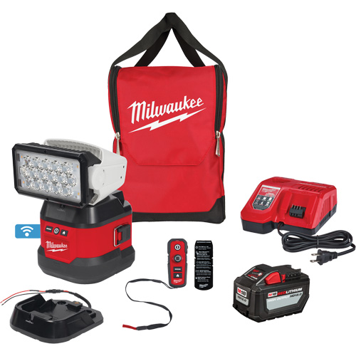Utility Remote Control Search Light Kit, LED, 4250 Lumens Absolute Business Supply