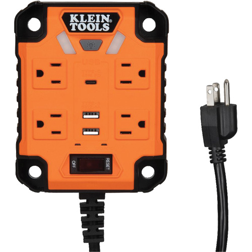 Powerbox 1 Magnetic Power Strip, 4 Outlet(s), 5', 120 V Absolute Business Supply