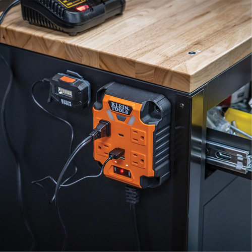 Powerbox 1 Magnetic Power Strip, 4 Outlet(s), 5', 120 V Absolute Business Supply