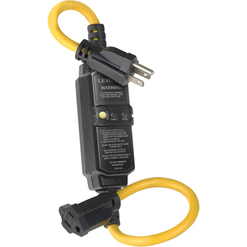 Self-Test Automatic Reset GFCI Cord Set, 120 V, 15 A, 2' Cord Absolute Business Supply