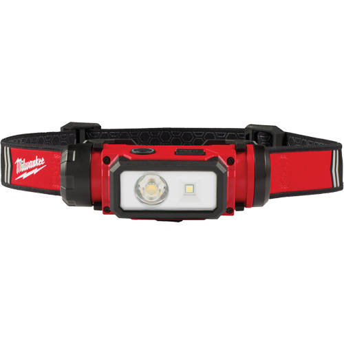 REDLITHIUM USB Hardhat Headlamp, LED, 600 Lumens, 5 Hrs. Run Time, Rechargeable Batteries Absolute Business Supply