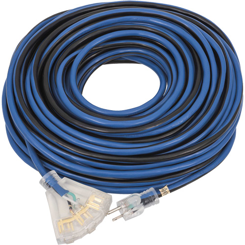 JLEC-12100 Contractor Grade Extension Cord, Indoor/Outdoor, SJTOW, 12 AWG, 15 A, 100' Absolute Business Supply