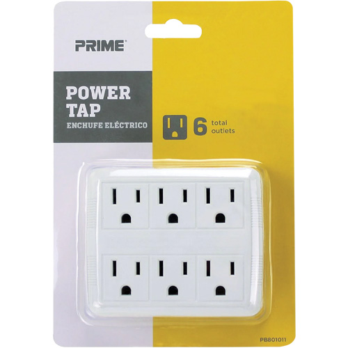 Prise d'alimentation, 6 Prise(s), 15 A, 1875 W, 125 V Absolute Business Supply