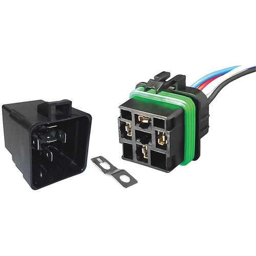 Weather-Resistant Sealed Relay & Pigtail Combo Pack, Mini-Breaker, 30 Amps, 24 V Absolute Business Supply