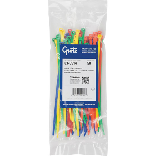 Nylon Cable Ties, 8" Long, 50 lbs. Tensile Strength Absolute Business Supply