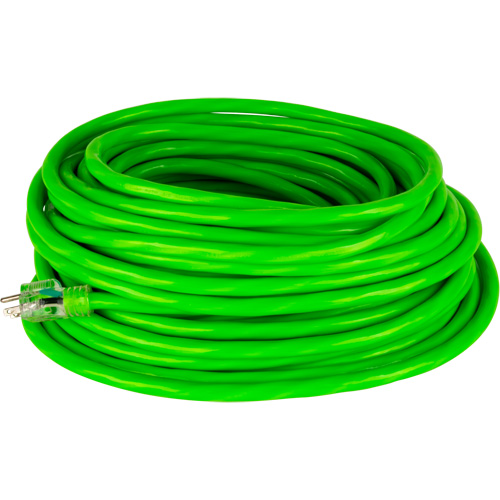 Industrial Extension Cord, All-Weather, SJTW, 10/3 AWG, 15 A, 100' Absolute Business Supply