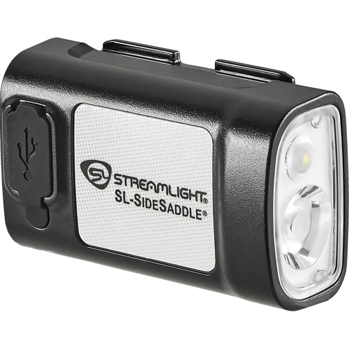 SL-SIDESADDLE&reg; USB Hardhat & Helmet Light, LED, 350/320/400 Lumens, 6.25/7/5 Hrs. Run Time, Rechargeable Batteries Absolute Business Supply